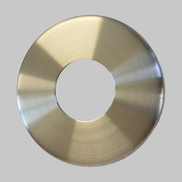 INNONOX V2A Abdeckrossette Ø85x18mm; geschliffen MLØ34mm für Rohr Ø33,7mm